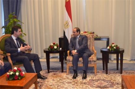 El ministro de Industria, Energía y Turismo se reune con el presidente de la República de Egipto, Abdelfatah Al-Sisi