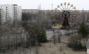 A view of the abandoned city of Prypiat, near the Chernobyl nuclear power plant March 31, 2011. Belarus, Ukraine and Russia will mark the 25th anniversary of the nuclear reactor explosion in Chernobyl, the place where the world's worst civil nuclear accident took place, on April 26. 